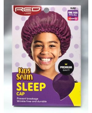 Red by Kiss Kids Satin Sleep Cap Assorted, One size