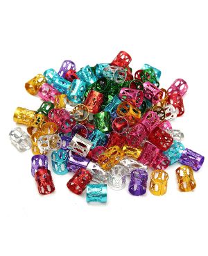 Assorted color - hair beads 20 pcs